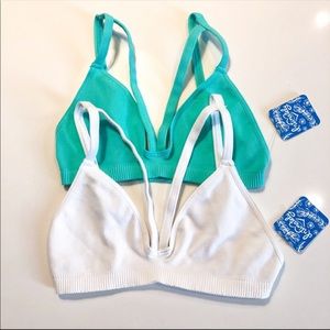 [Set of 2] Free People Keira Seamless Bralettes